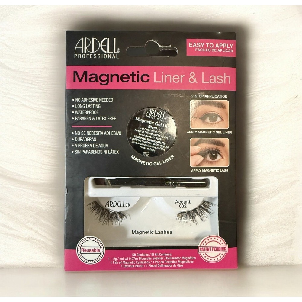 Ardell Pro Magnetic Liner & Lash Accent 002 Black Gel Liner 0.07 oz. NIB